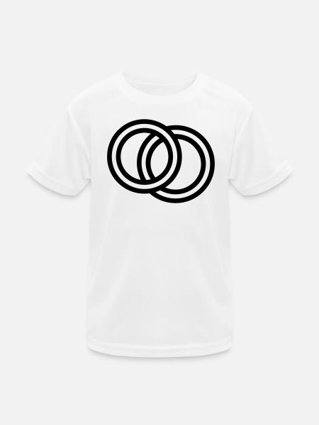 Verlobung - Kinder Funktions-T-Shirt - Weiß - Vorne