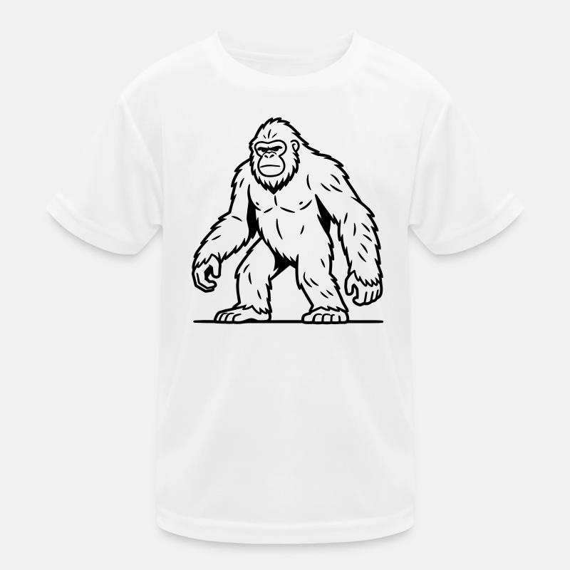 Sasquatch - Kinder Funktions-T-Shirt - Weiß