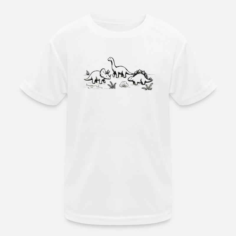 Dinosaurier Treff Kinder Funktions-T-Shirt