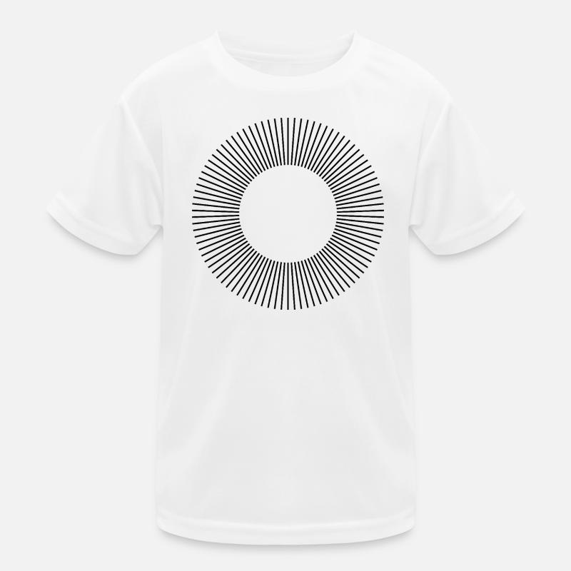 Conception de la composition des cercles de lignes T-shirt sport Enfant