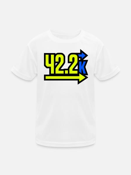 Fier arrivant au marathon 42,2 km - T-shirt sport Enfant - blanc - Devant