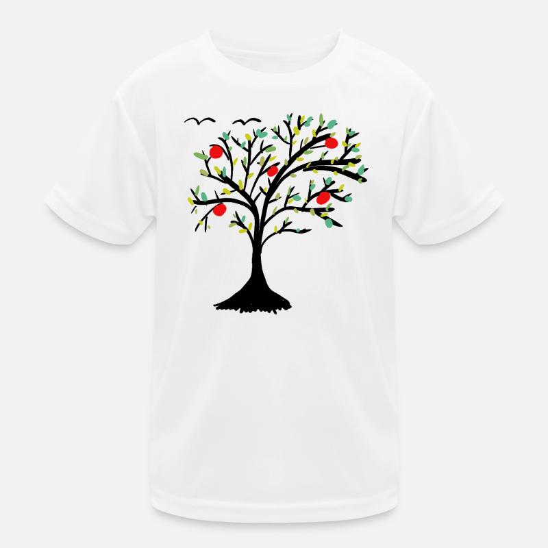 Apfelbaum Baum Garten Apfel  Kinder Funktions-T-Shirt