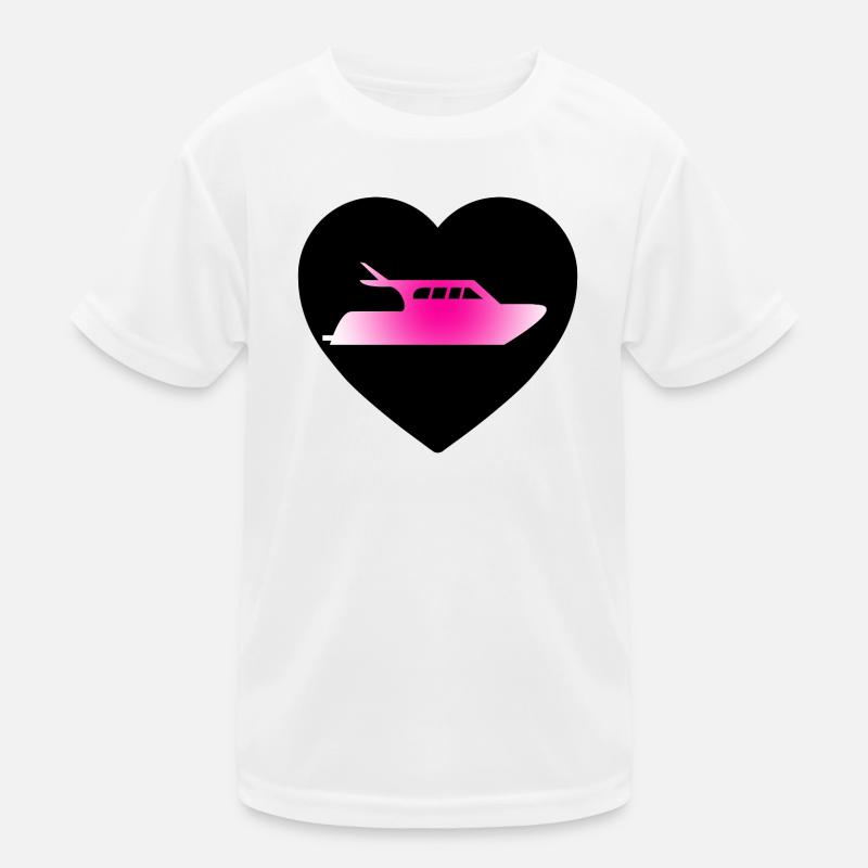 Motorboot Kinder Funktions-T-Shirt