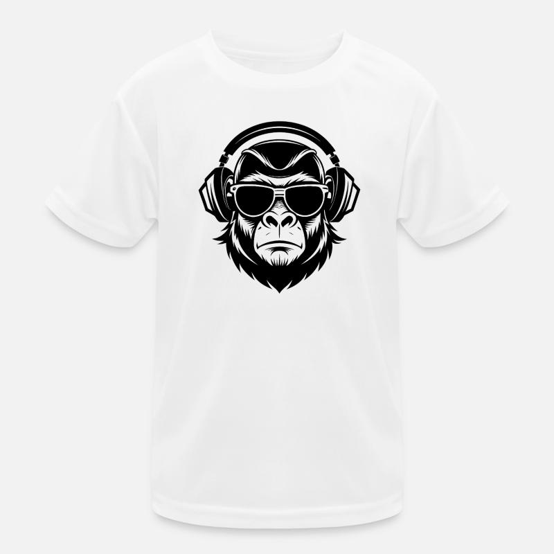 DJ Gorilla Kinder Funktions-T-Shirt