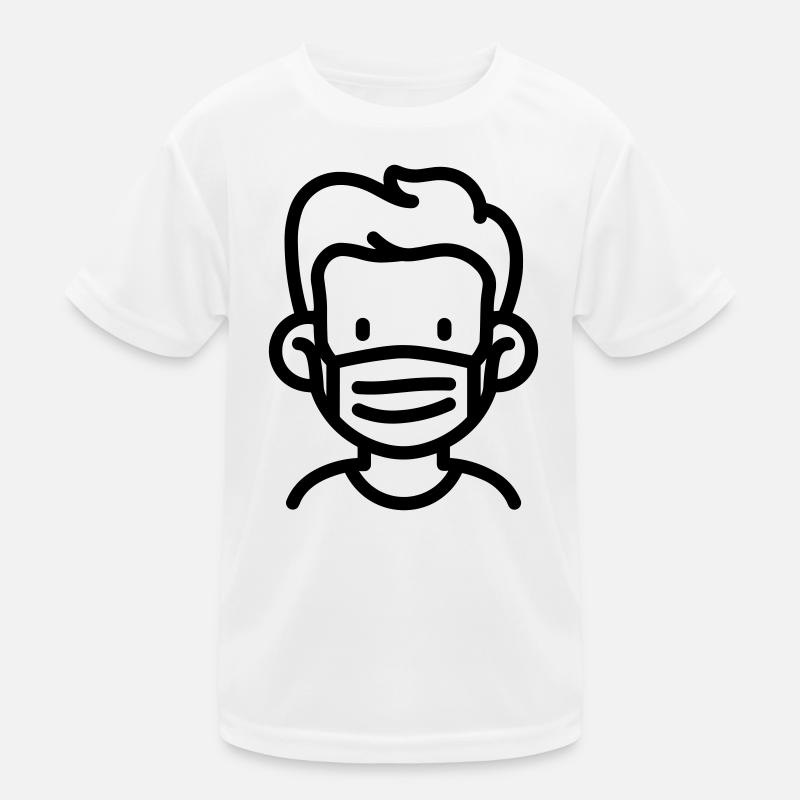 Maske Kinder Funktions-T-Shirt