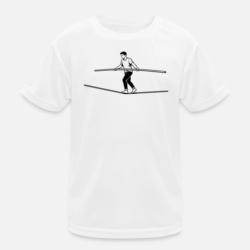 Slacklining Kinder Funktions-T-Shirt