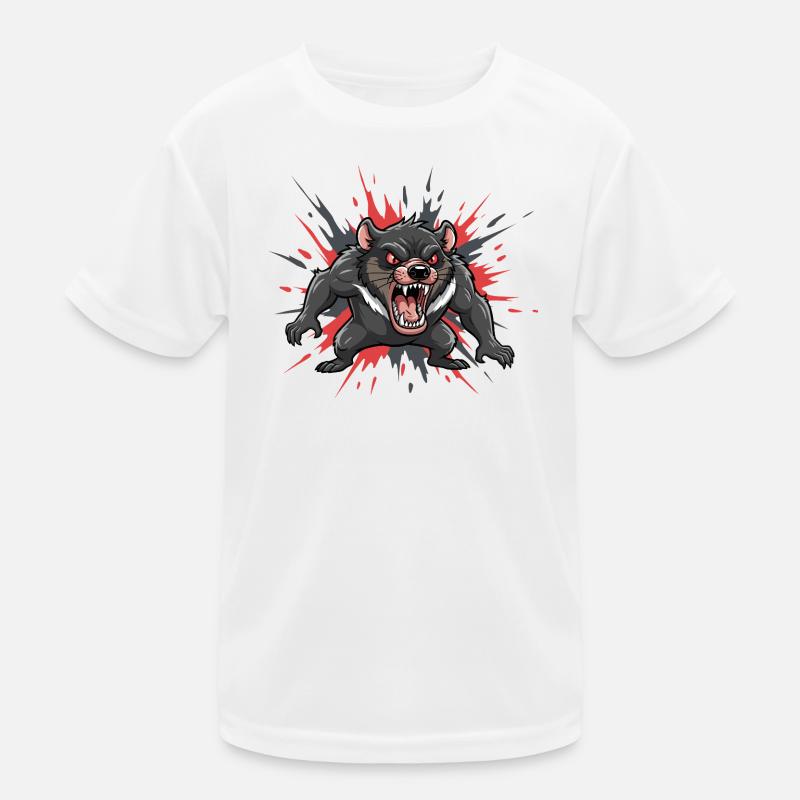 Le diable de Tasmanie dans le style de la bande dessinée T-shirt sport Enfant