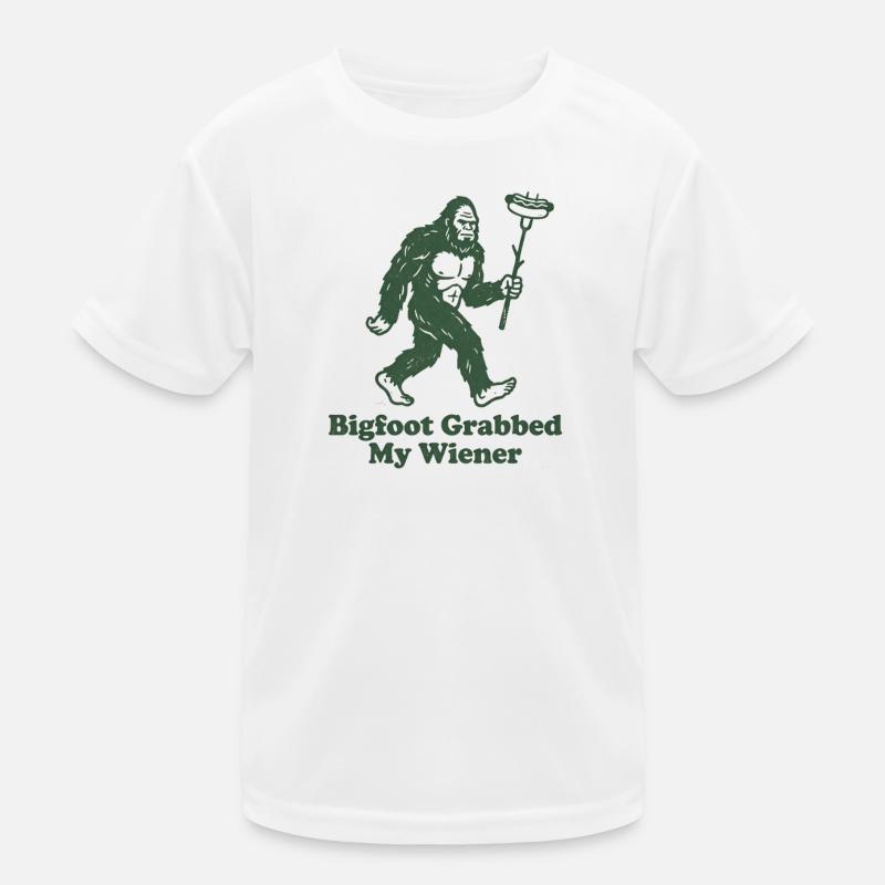 Camping drôle Sasquatch Bigfoot a eu mon pénis T-shirt sport Enfant