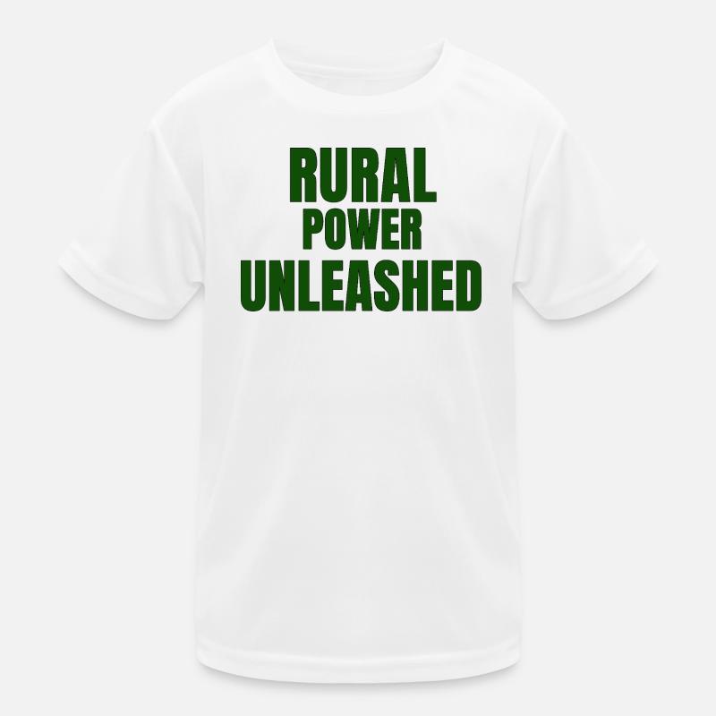 RURAL POWER UNLEASHED — Strength, Identity & Count Kids Functional T-Shirt