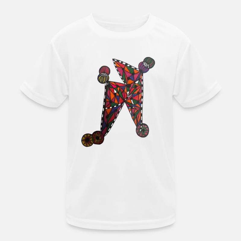 Geometric Color N-Pattern - Martina Eßer Kids Functional T-Shirt