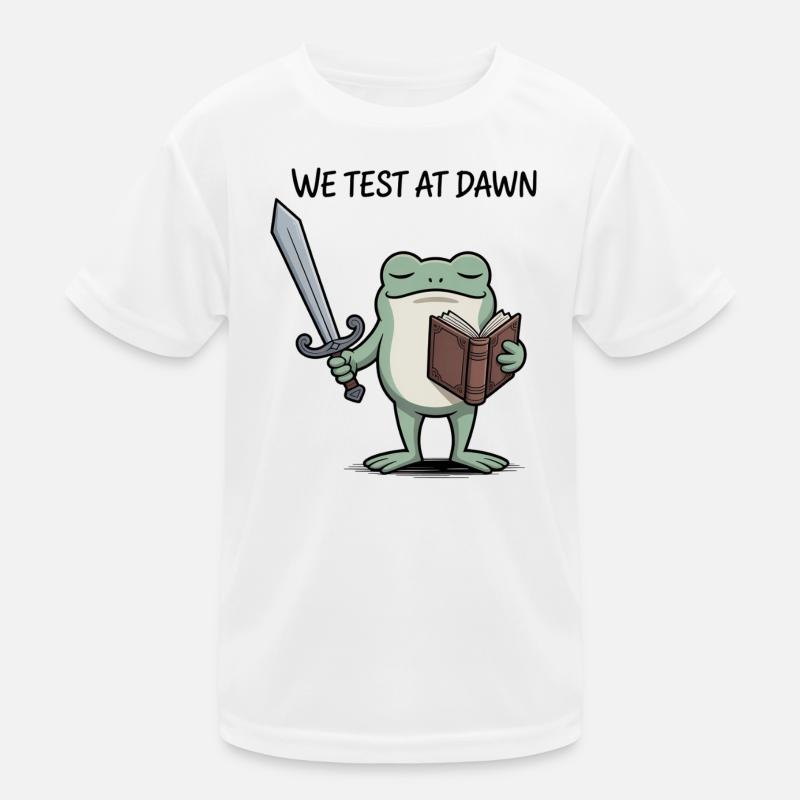 Dawn Frog Knight: Schwert & Buch Kinder Funktions-T-Shirt