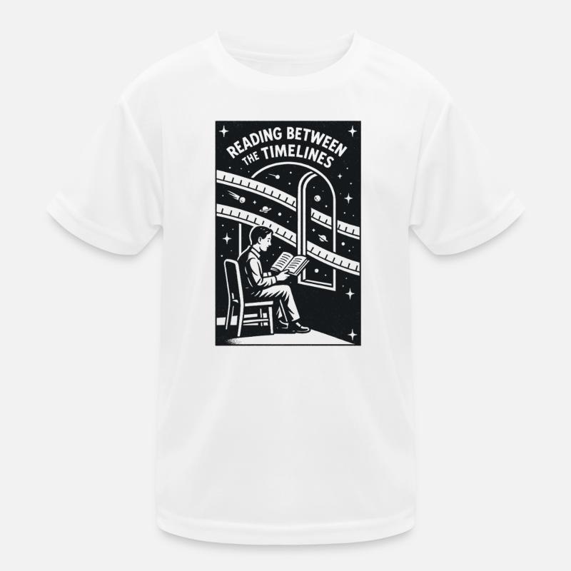 Zwischen Zeitlinien lesen | Sci-Fi Buch Kinder Funktions-T-Shirt