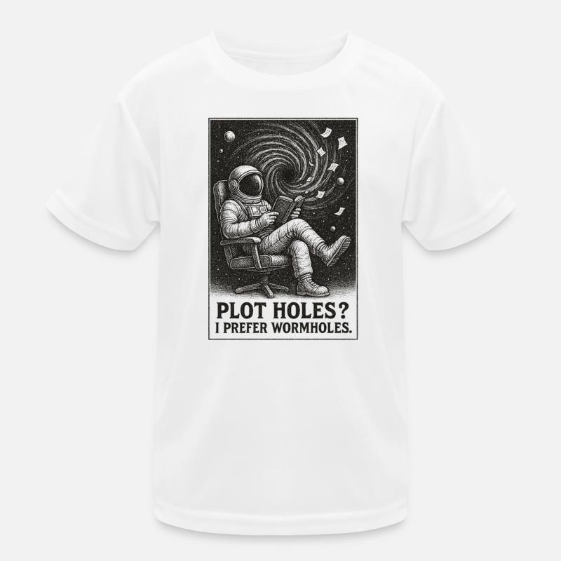 Plotlöcher? Lieber Wurmlöcher | Sci-Fi Kinder Funktions-T-Shirt