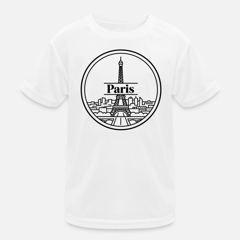 Paris Kinder Funktions-T-Shirt