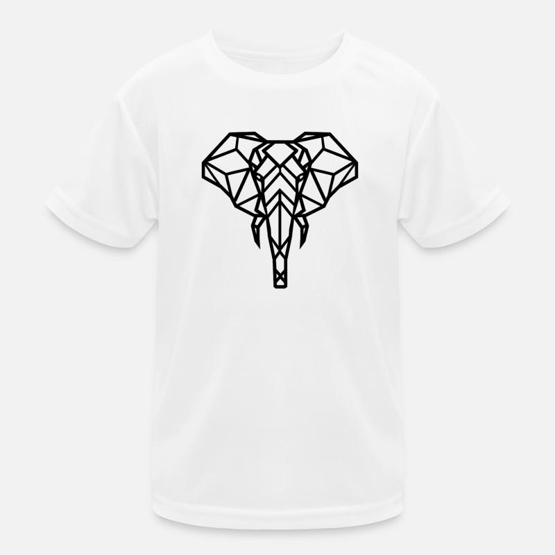 Dessin géométrique éléphant T-shirt sport Enfant