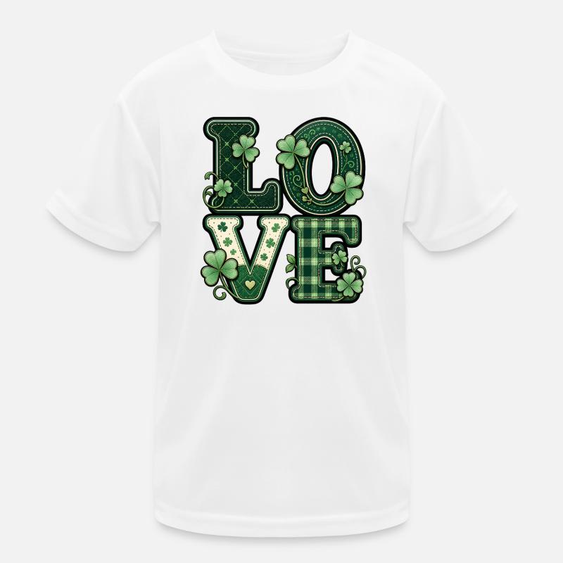 Love St Patricks Day Kinder Funktions-T-Shirt
