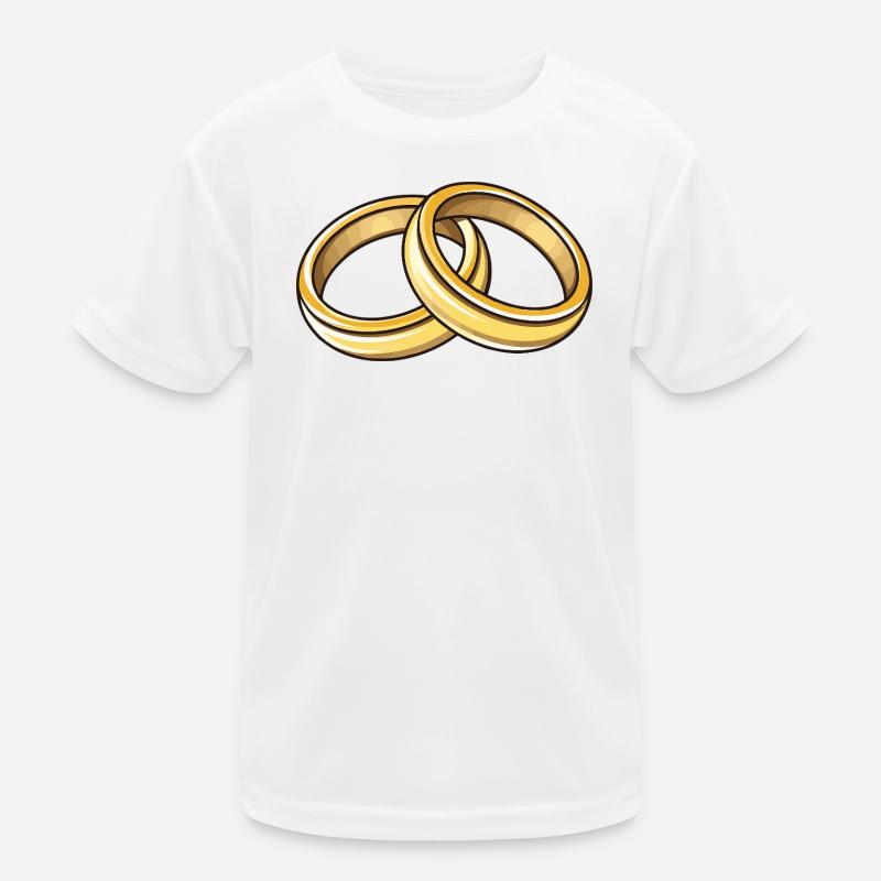 Eheringe Hochzeit Kinder Funktions-T-Shirt