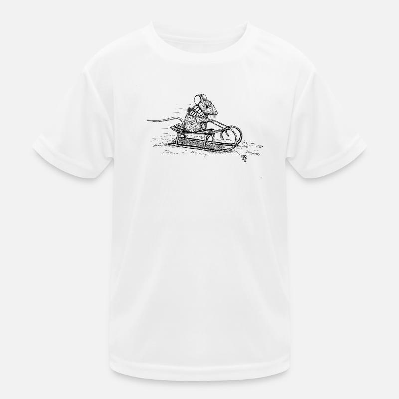 Schlitten Kinder Funktions-T-Shirt