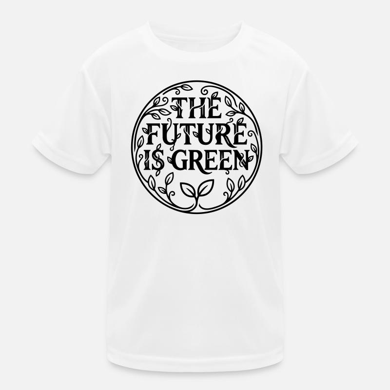 Grüne Zukunft Kinder Funktions-T-Shirt