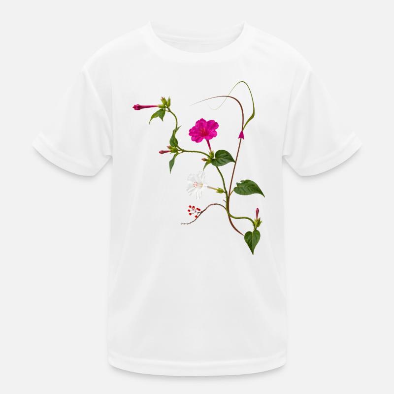 Wunderblume Zen Blüten Design Kinder Funktions-T-Shirt