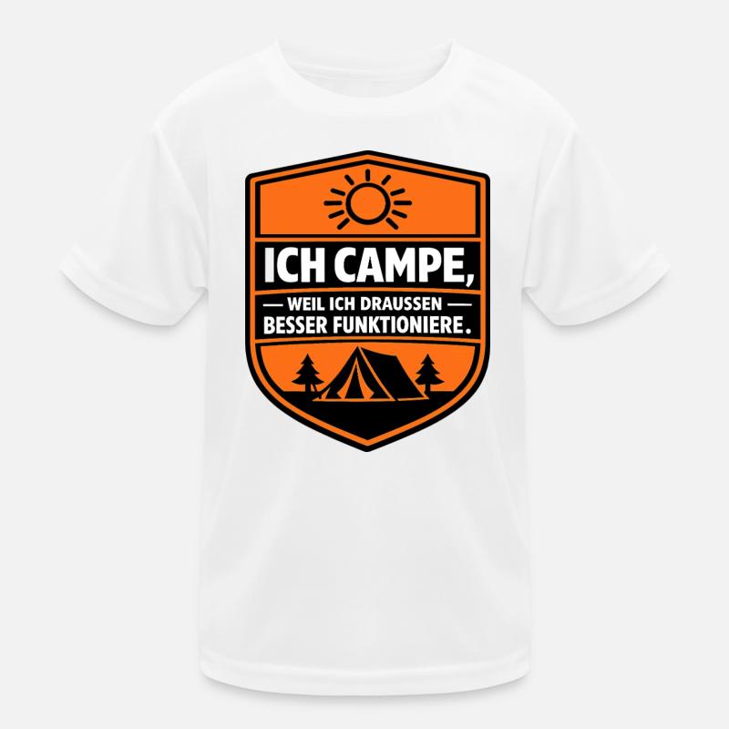Perfekter Camper Kinder Funktions-T-Shirt