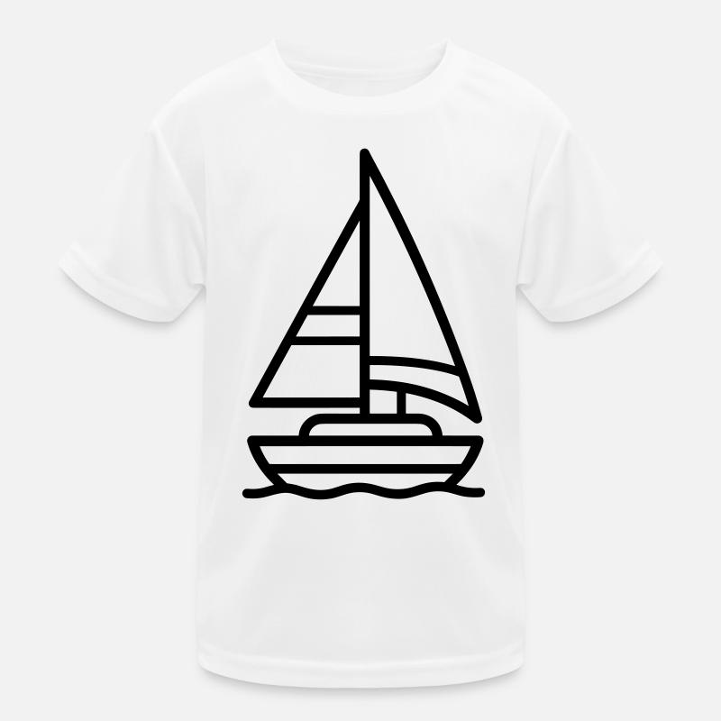 sailing ship Kids Functional T-Shirt