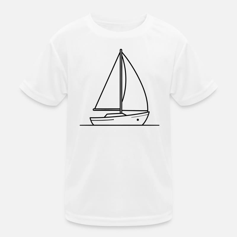 sailing ship Kids Functional T-Shirt