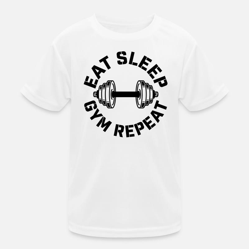 Fitnessstudio Kinder Funktions-T-Shirt
