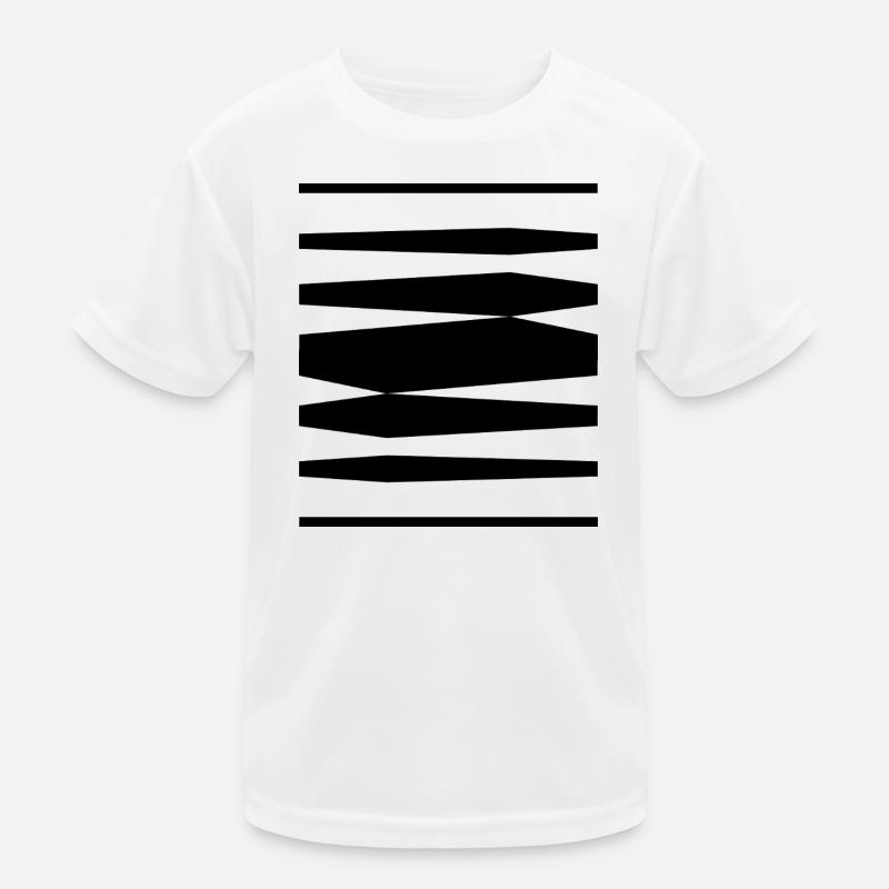 Fettes Liniendesign Kinder Funktions-T-Shirt