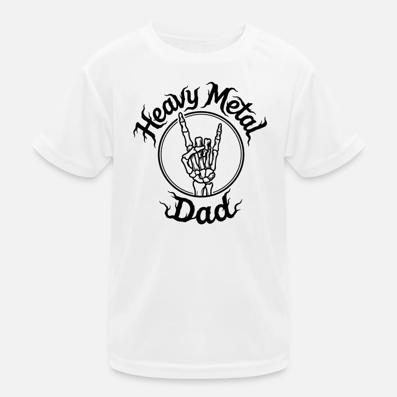 heavy metal dad Kids Functional T-Shirt