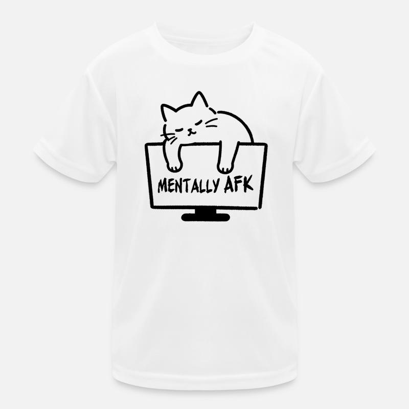 Chatte mental AFK Kinder Funktions-T-Shirt