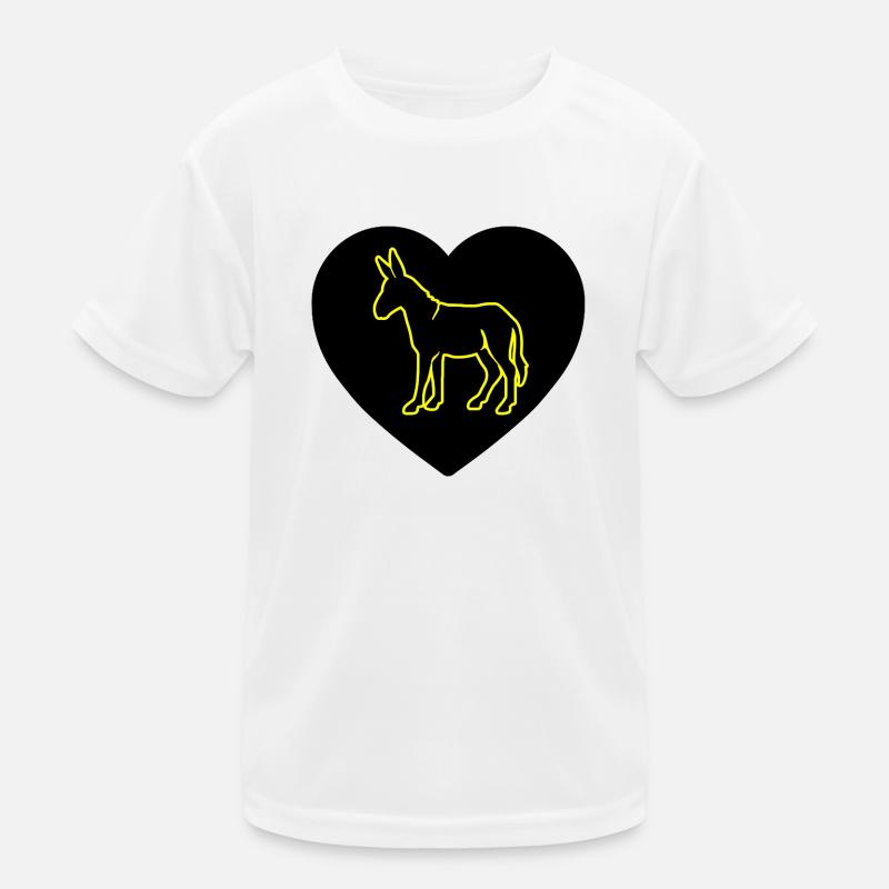 Esel Kinder Funktions-T-Shirt