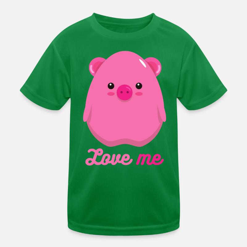 Schwein Kinder Funktions-T-Shirt