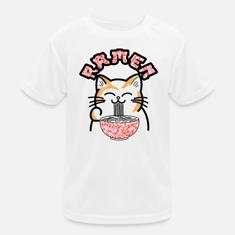 Ramen Cat Pop Art Kids Functional T-Shirt