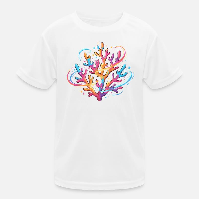 Colorful coral pattern Kids Functional T-Shirt