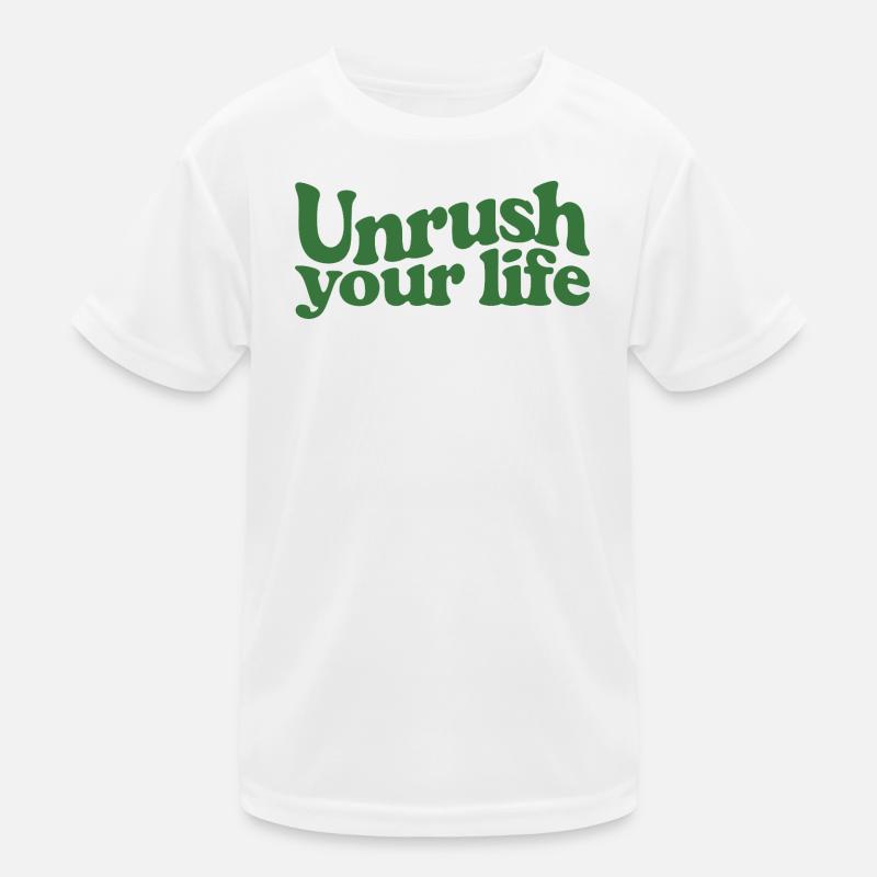 Entschleunigen | Slow Living Achtsamkeit Kinder Funktions-T-Shirt