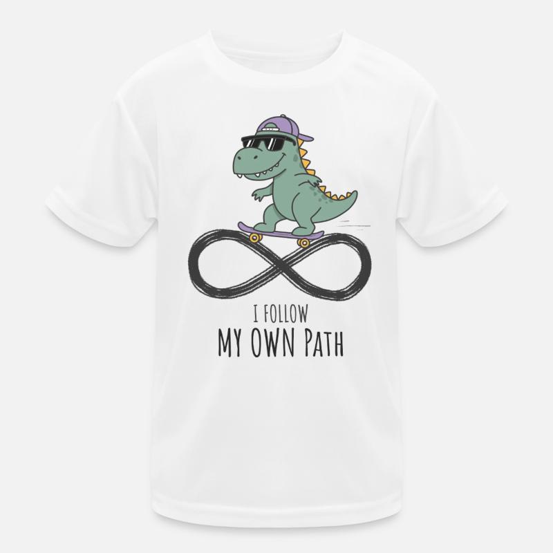Je suis mon propre chemin Dino Skating T-shirt sport Enfant