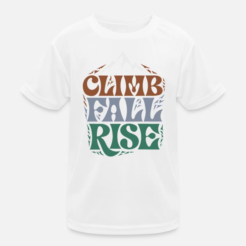 Dawn Mountain und Laub Kinder Funktions-T-Shirt