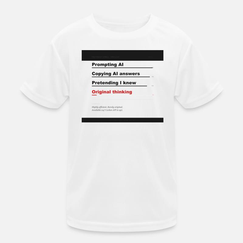 FERTIGKEITEN: PROMPT-KI 99 % Kinder Funktions-T-Shirt