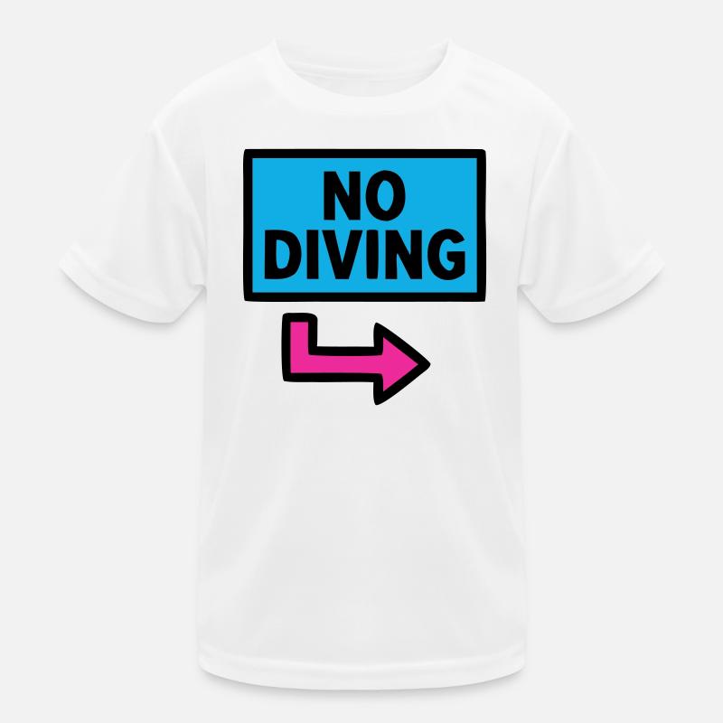Piscine sans panneau de plongée rétro T-shirt sport Enfant