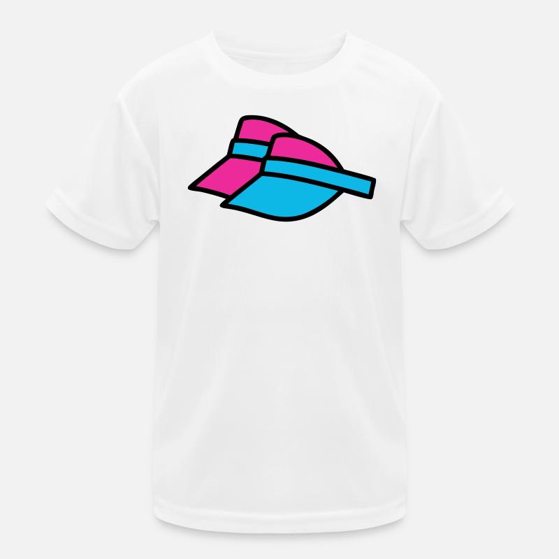 90er Sonnenblenden Retro Visor Kinder Funktions-T-Shirt