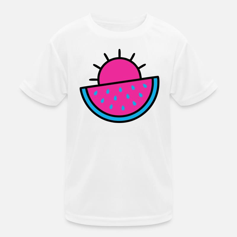Watermelon Sun 90s Pop Art Kids Functional T-Shirt