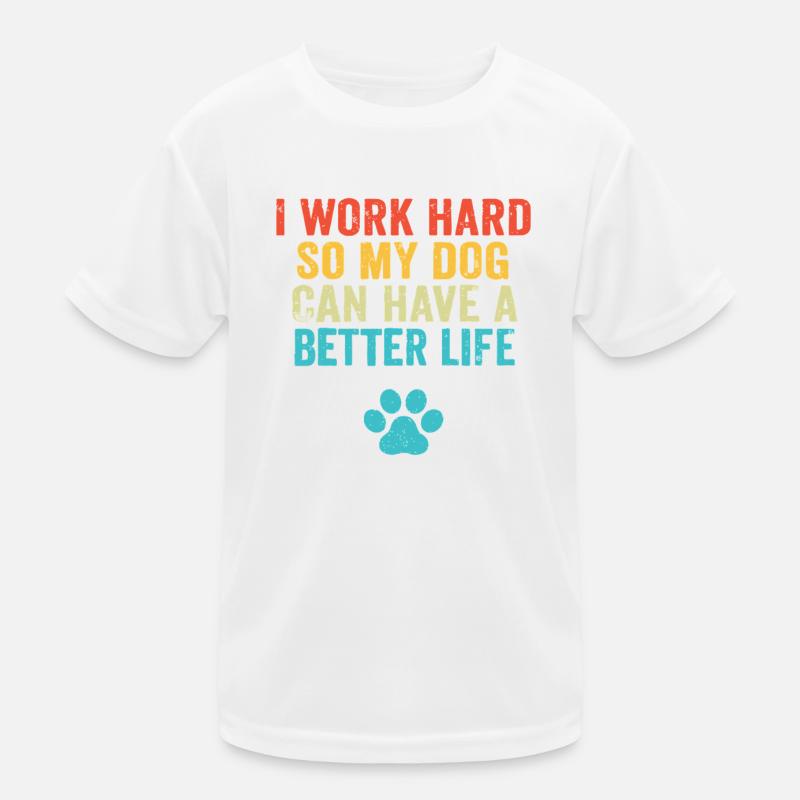 Dog Lover Hustle Tee Kids Functional T-Shirt