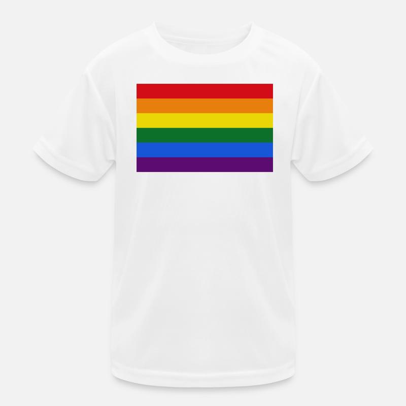 Drapeau arc-en-ciel gay T-shirt sport Enfant