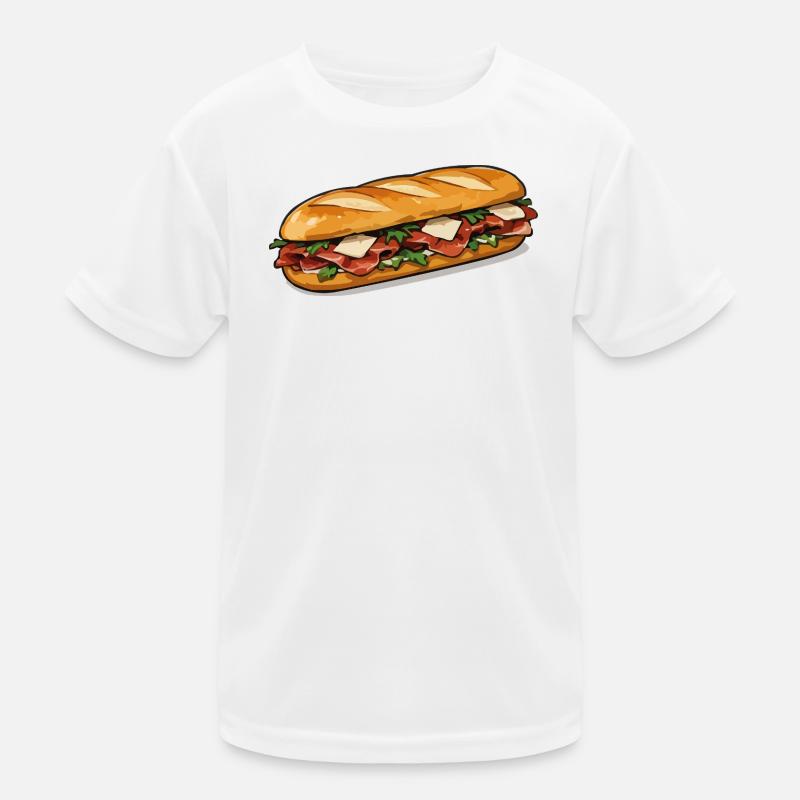 Crispy Hot Dog Comic Style Kids Functional T-Shirt