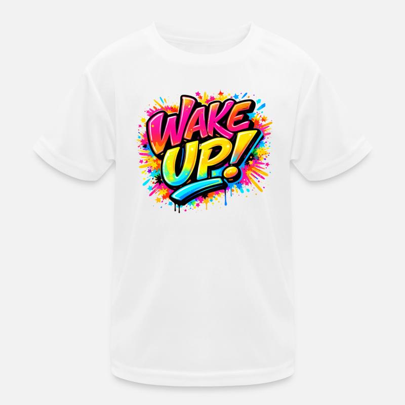 Wake_Up Kids Functional T-Shirt