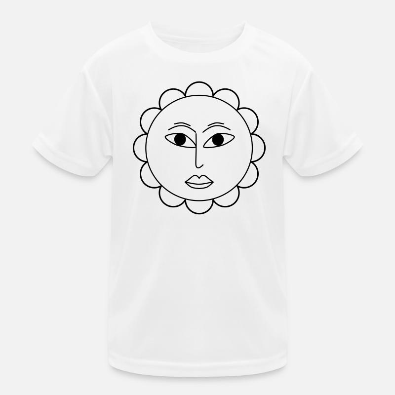 Schlichte Blume Kinder Funktions-T-Shirt