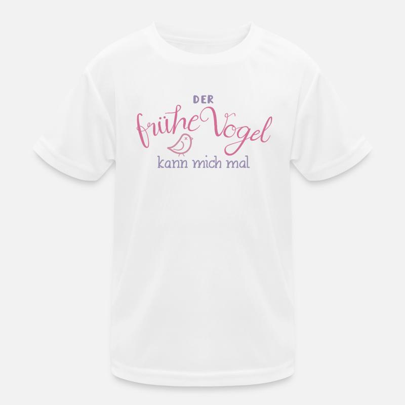 Der frühe Vogel kann mich mal Kinder Funktions-T-Shirt