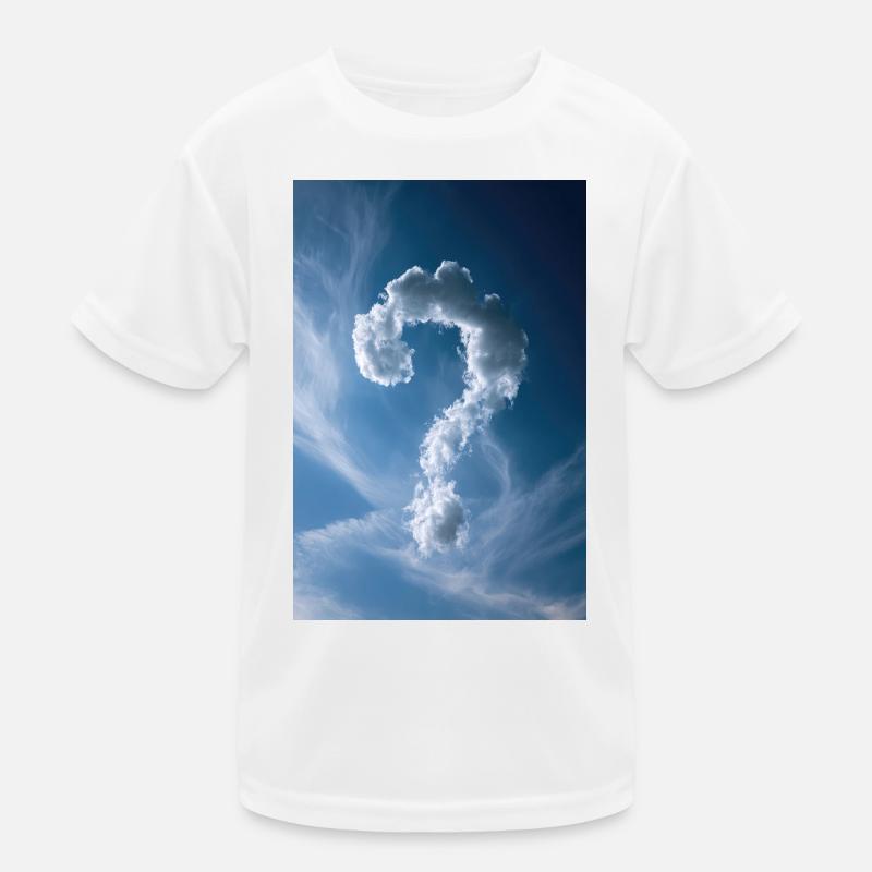 Cloud Question Mark Sky Kids Functional T-Shirt