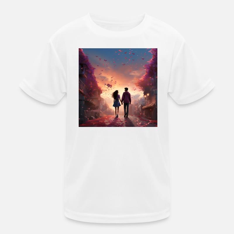 Evening Love Walk Kids Functional T-Shirt